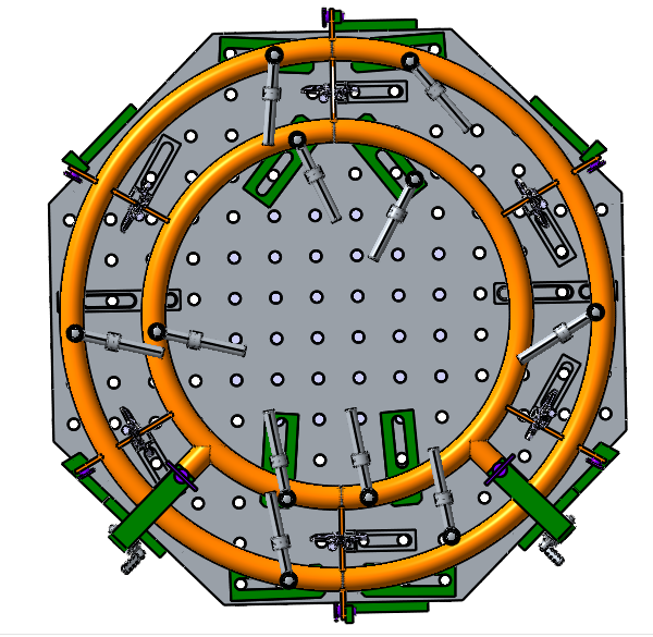 看三维柔性组合夹具如何玩转各种管道焊接的！
